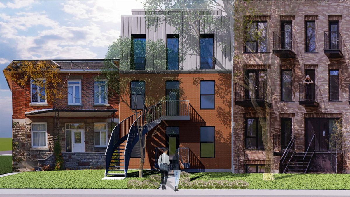 Construction de logement multirésidentiel à 4 unités